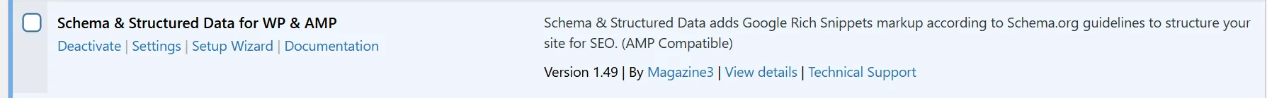 bytewrite.org uses WordPress plugins as shown in the image, making schema markup validation easier